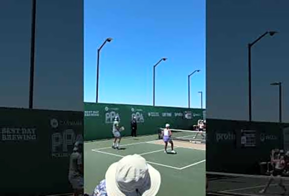 Jack smashing a forehand #ppatour #ppa #pickleball