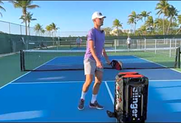 Pickleball Slinger Back Review: First Time Using It