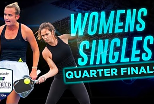 Lea Jansen v Kate Fahey at the Lapiplasty Pickleball World Championships