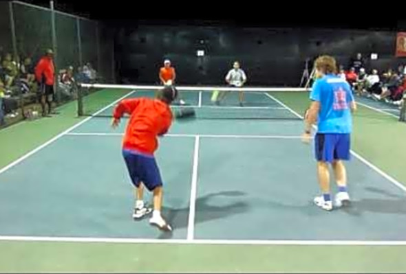 Pickleball Nationals Mens OPEN Doubles GOLD MEDAL match video presented by Valenti Sports 2013