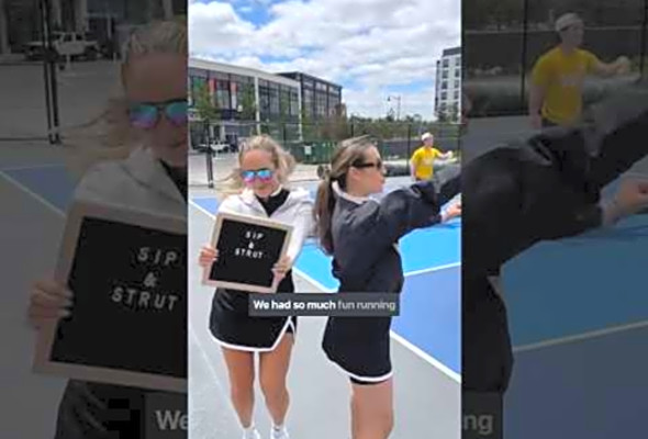 Its serving SUMMER with a perfect day of pickleball, drinks, and good company #sip #pickleball
