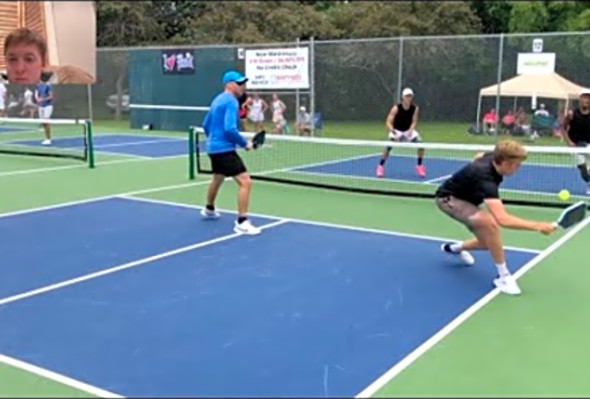 Forehand takes the middle? Guess Again! 4.5-5.0 - Pickleball Match Breakdown