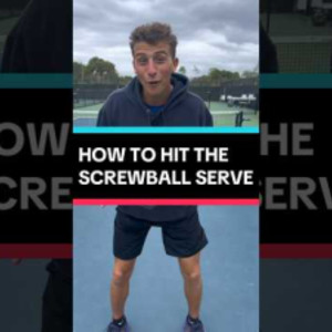 How to hit the SCREWBALL Serve #pickleball #pickleballtips #shorts