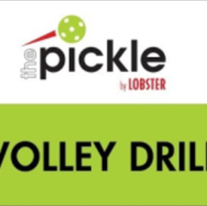 How to set up VOLLEY SHOT DRILL on THE PICKLE by Lobster pickleball mach...