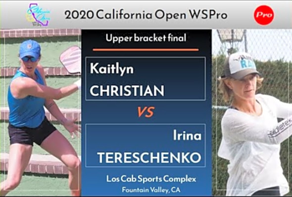2020 California Open WSPro upper brkt final Irina Tereschenko v Kaitlyn Christian