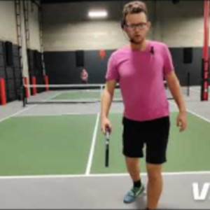 Pickleball Beginner Learning the Forehand Ground Stroke in a Professiona...