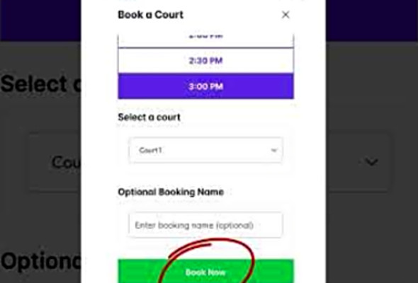 Court Reservation Mobile Flow