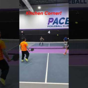 Kitchen Corner! #thepickleballrunner #pickleball #pickleballhighlights #...