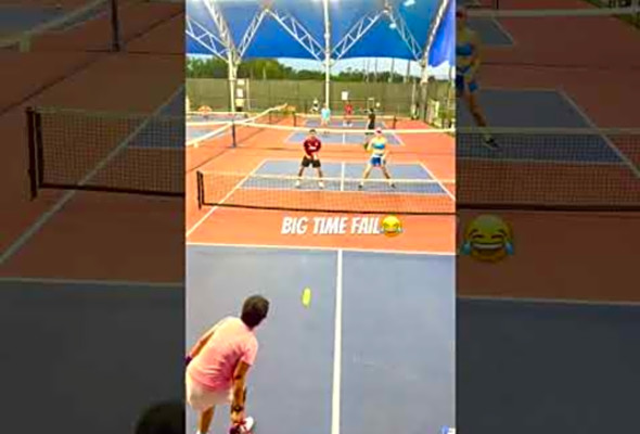 How to not hit the ball #fail #pickleball #fitness #sports #love #pickleballislife #ppa #saxophone
