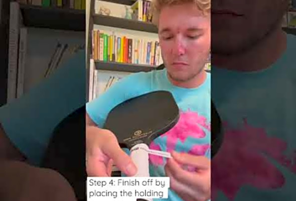How to put Overgrip on Pickleball paddle #pickleball #howto #grip