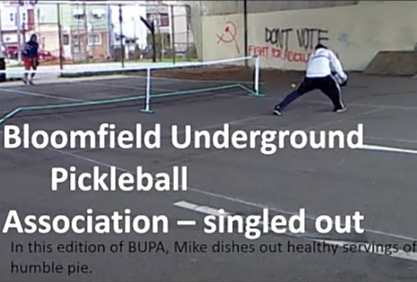 Bloomfield Underground pickleball association singles