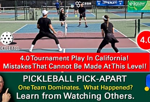 Pickleball! When One Team Dominates Another, Little Things Matter! Learn By Watching Others!