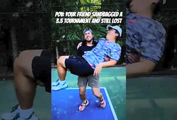 POV: your friend sandbagged a 3.5 tournament and still lost #pickleballmemes #pickleball