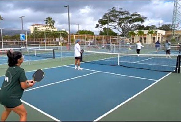 Rubbah Match Settled - Mixed Doubles Pickleball, Aaron/Colby vs Pico/Erin - Oahu, HI