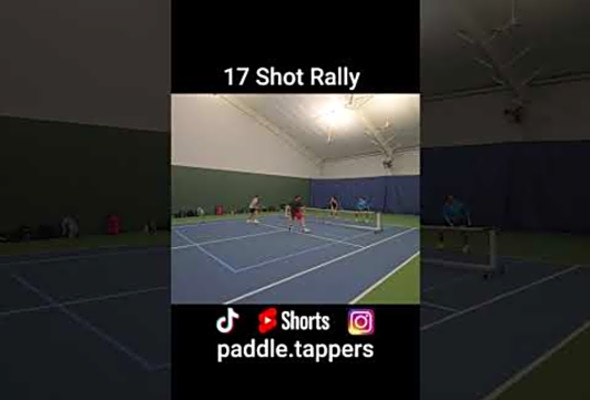 17 Shot Rally #pickleballhighlights #pickleballdoubles #mlp #ppa