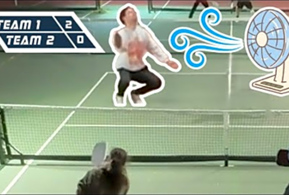 Playing Pickleball Against the Wind - 3.5 Mixed Doubles Pickleball Match