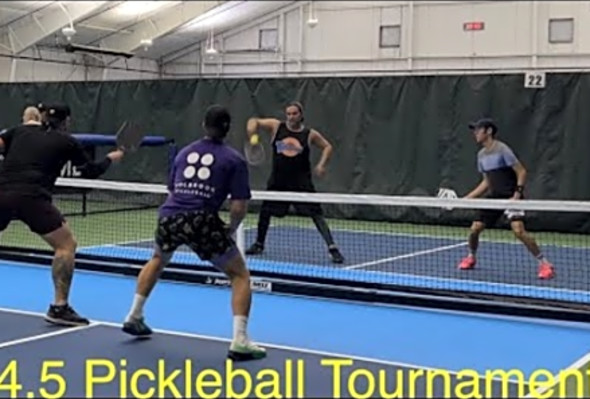 4.5 Mens Doubles Pickleball - Battle Of The Tri-State Tournament - Matt &amp; Hudson vs Dan &amp; David