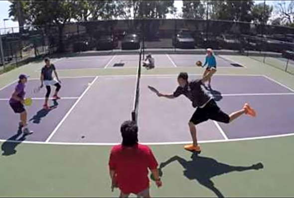 So Cal Classic Pickleball: 19 Mixed Gold: Hamner &amp; Leaf v. Hancock &amp; Goebel
