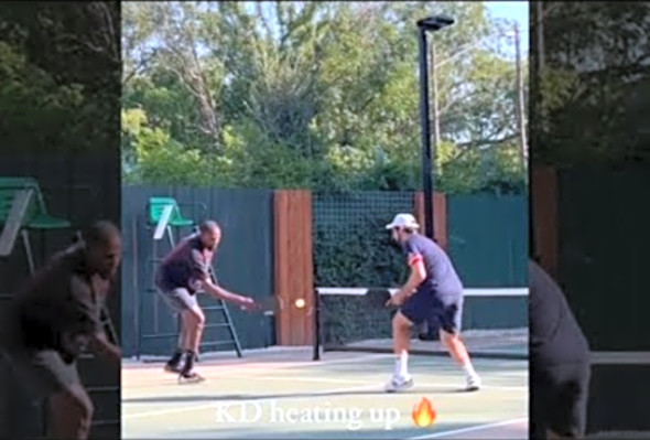 Kevin Durant Playing Pickleball