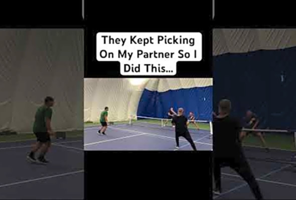 They Kept Picking On My Partner So I Did This! #pickleball #fyp #viral #shorts #reels