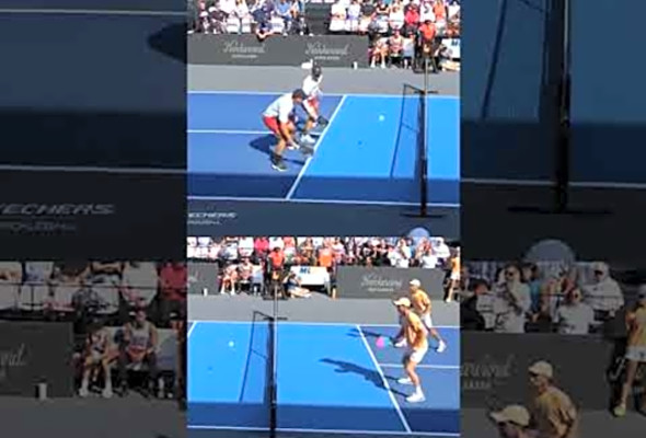 Who Hit Back That Ball? :) #shorts #pickleball