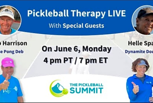 Pickleball Therapy LIVE with Deb Harrison &amp; Helle Sparre