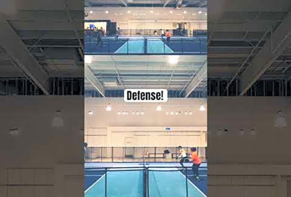 Drives, defense, and the put away! #pickleball #highlights #teamwork