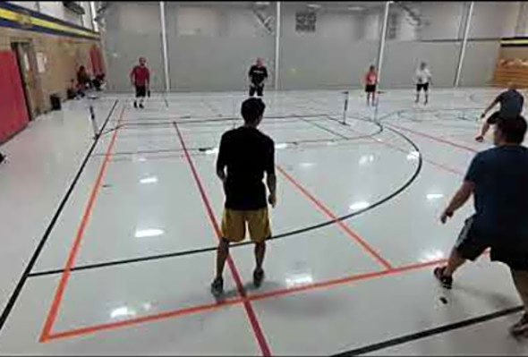 Week 6 Game 3 Winter 2017 Pickleball Ladder League