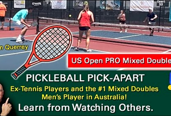 Pickelball! Pro Game Featuring Former Tennis Player, Sam Querrey. Learn by Watching Others!