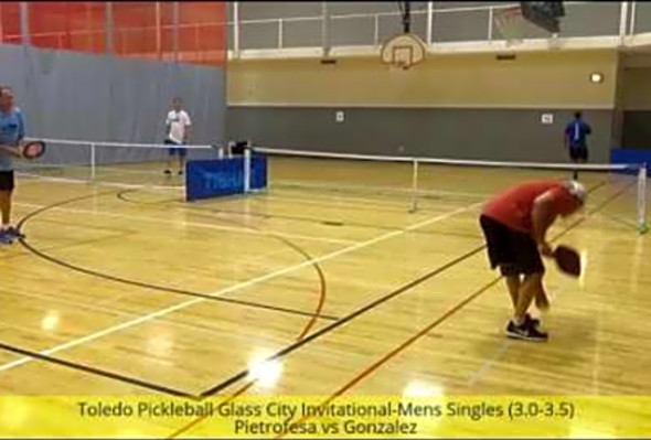 Toledo Pickleball Glass City Invitational-Mens Singles-Pietrofesa vs Gonzalez