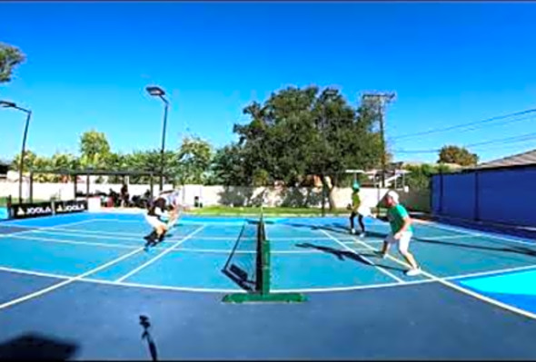 Bad Pickleball Legends Irina/Mills visit- Irina Tereschenko Chris Mills Connor Garnett Ky McMakin