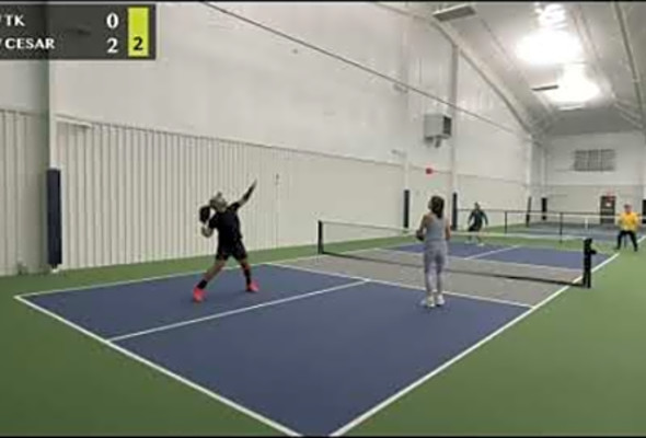 Pickleball Advanced - Jan 01, 2022 - Robin / Cesar vs TK / Doug