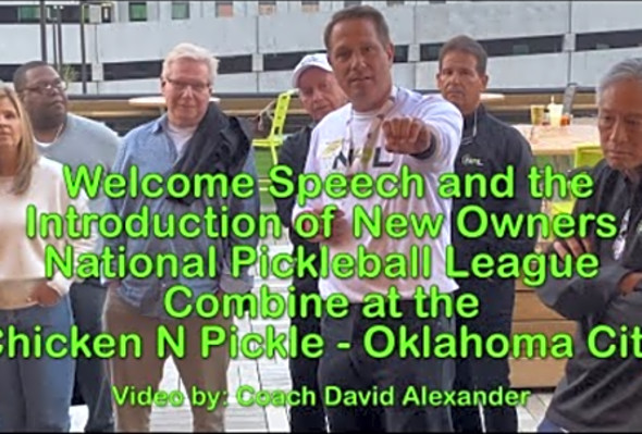 National Pickleball League Welcome Speech and Owner Introductions