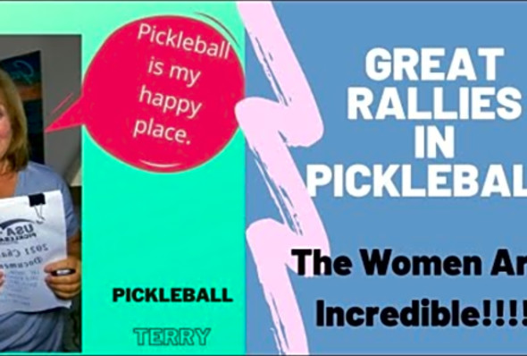 Some more pickleball rallies. The women are incredible. ERNE by a 14 year old.