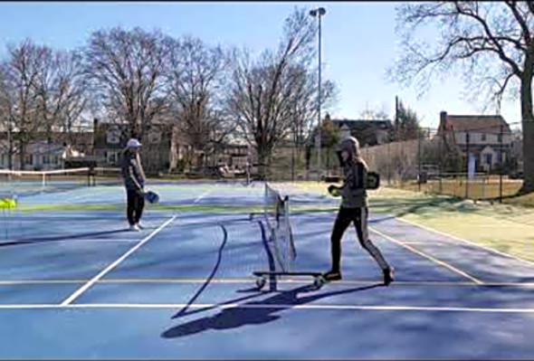 Pickleball drill - 2-hands backhand dink