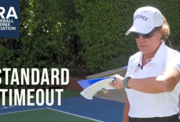 Pickleball Referee: Standard Time Out