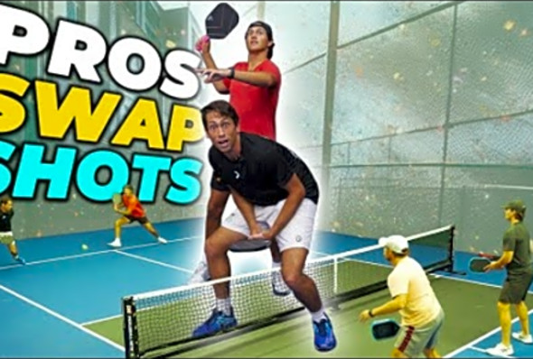 Can Pickleball Pros BEAT 5.0s with ALTERNATING SHOTS?
