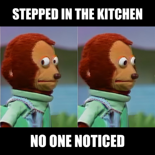 Stepped in the Kitchen