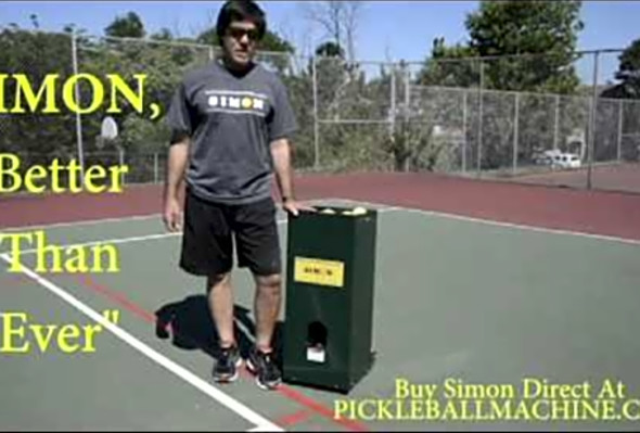 Simon2 pickleball throwing machine. Wireless remote. Only with Simon !