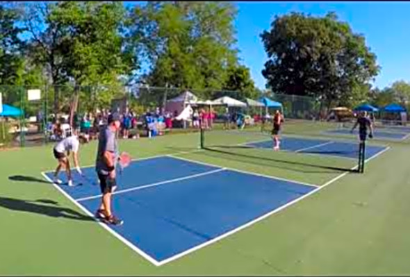 2017 Lake Forest pickleball classic MXDS 3.5 Game 1