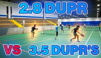 Can I beat 3.5 DUPRs in Pickleball Doubles?