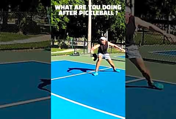 What are you doing after pickleball #pickleball #tennis #raquetsports #paddle #meme #funny #mrlarryg