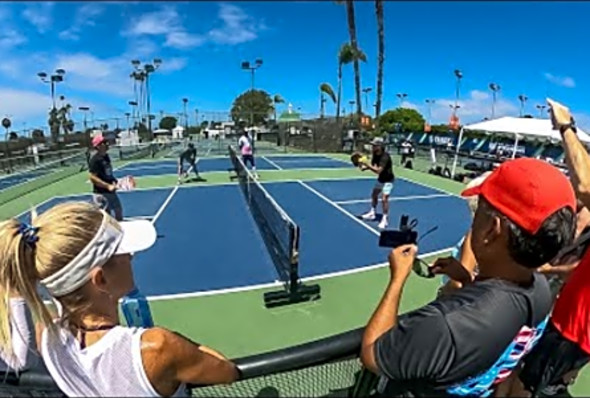 Dinking at Tyson McGuffin Pickleball Camp