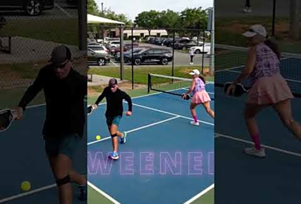 Between the legs #pickleball #ball #tricks #trickshot #paddlesport #baller