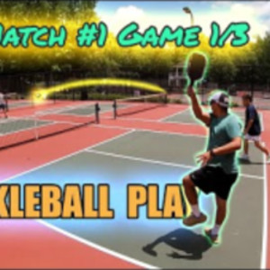Pickleball Play: Match No. 1 Game 1 of 3