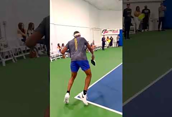 Drew Brees and Brice Butler involved in pickleball point of the year!