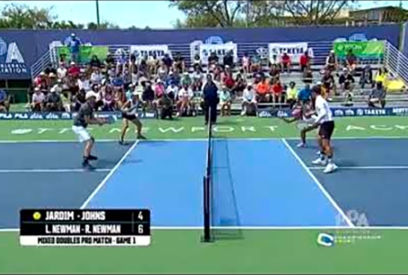 3 amazing pickleball rallies / great points from the best in the game ( Johns Jardim Newman ) PPA