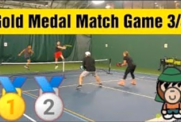 Blackout Pickleball Tournament 4.0 Open Division Gold Medal Match Game 3/3 - With Live Scores!