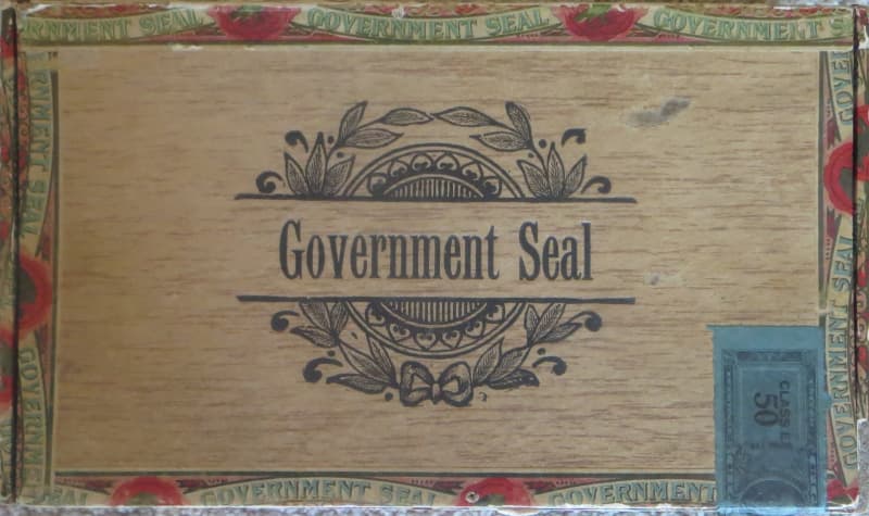Government Seal cigar box