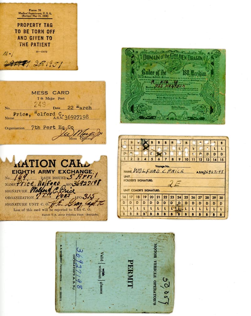 Ration card and other items
